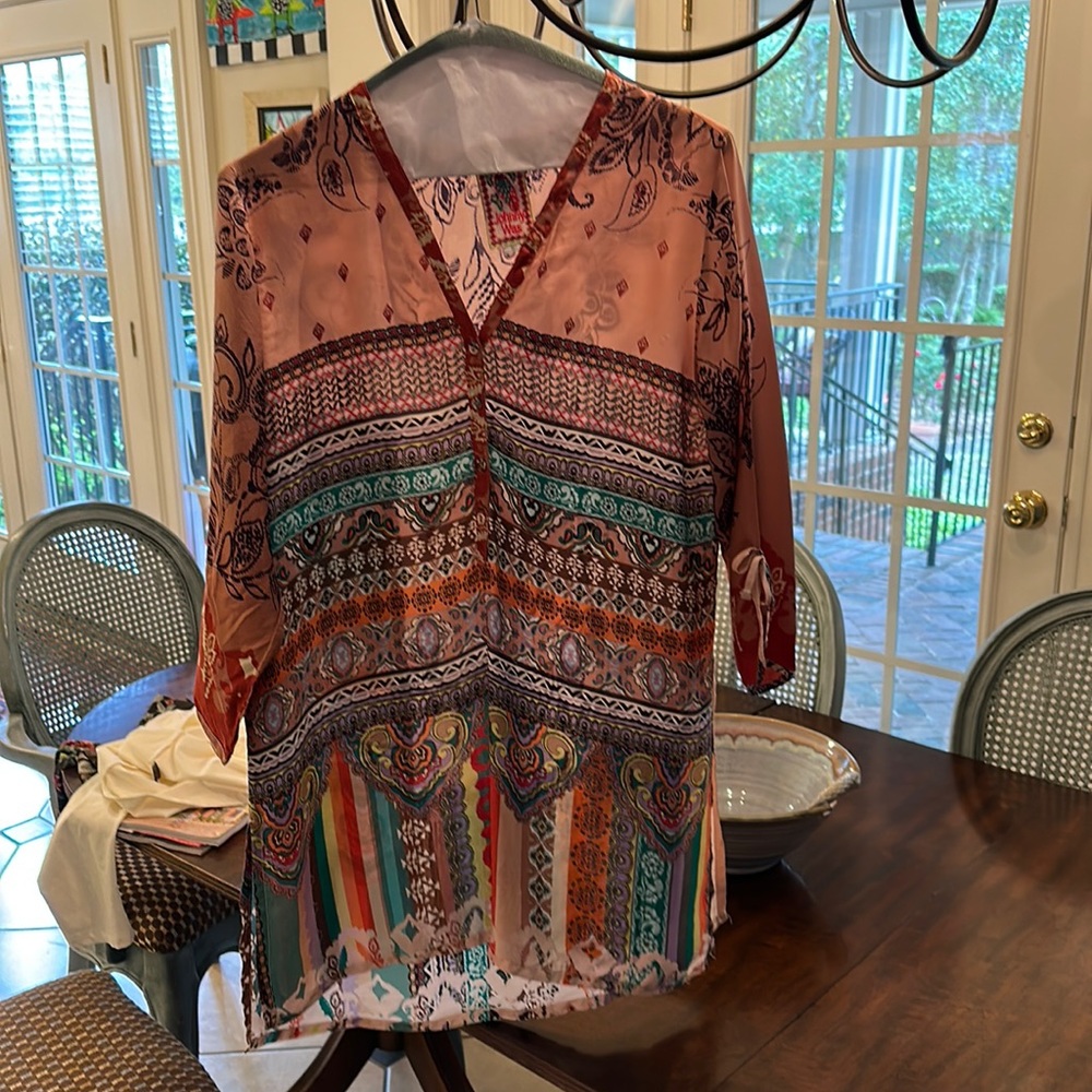 Johnny Was tunic blouse